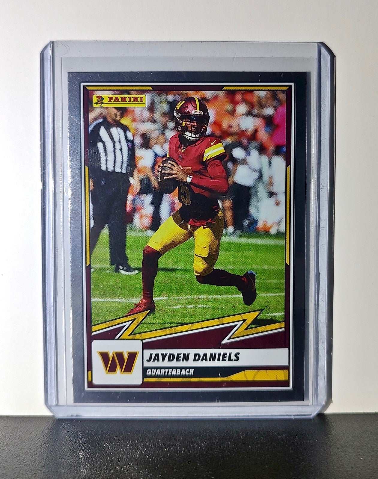 Jayden Daniels 2025 Panini NFL #1 Foil Sticker Card Washington Commanders