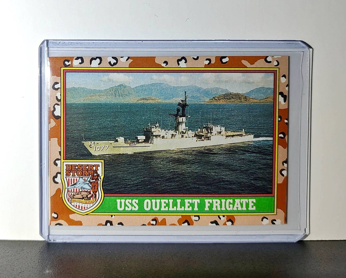 USS Ouellet (Frigate) 1991 Topps Desert Storm #61 Card
