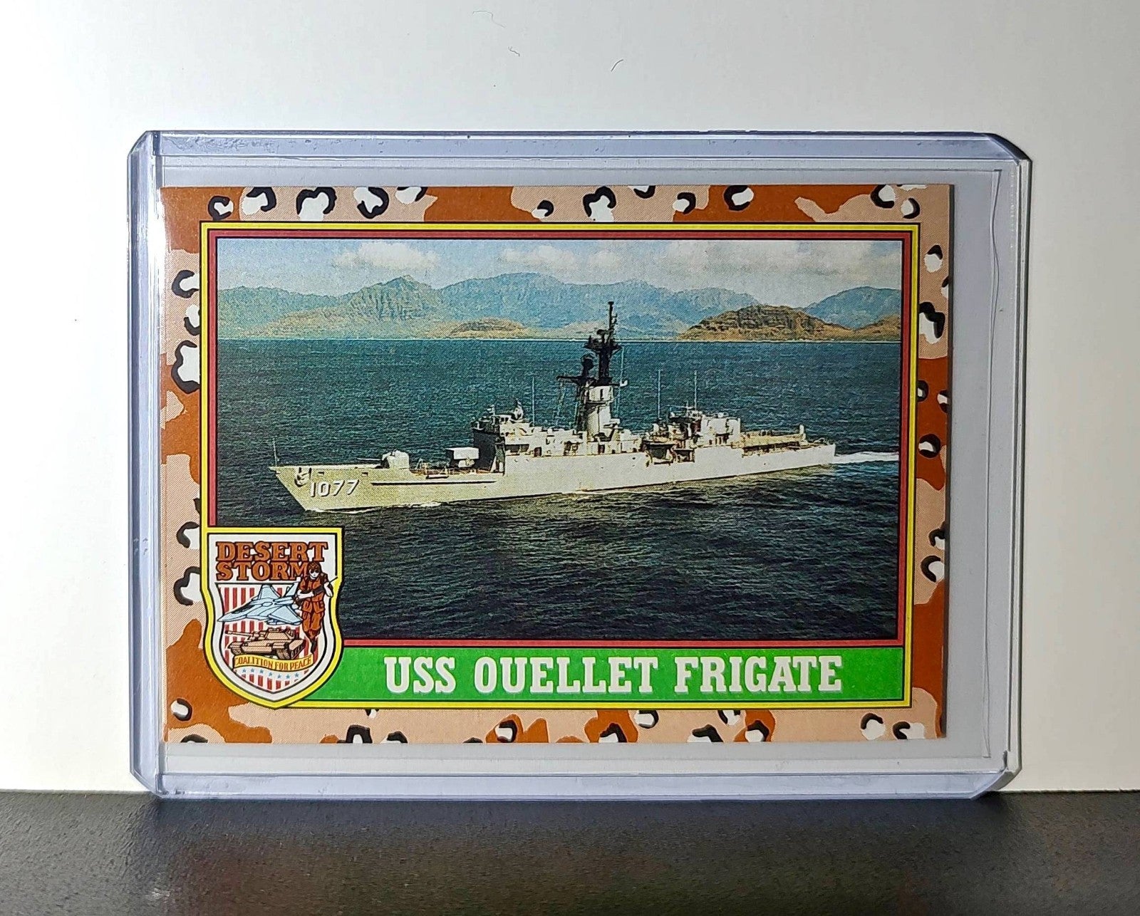 USS Ouellet (Frigate) 1991 Topps Desert Storm #61 Card