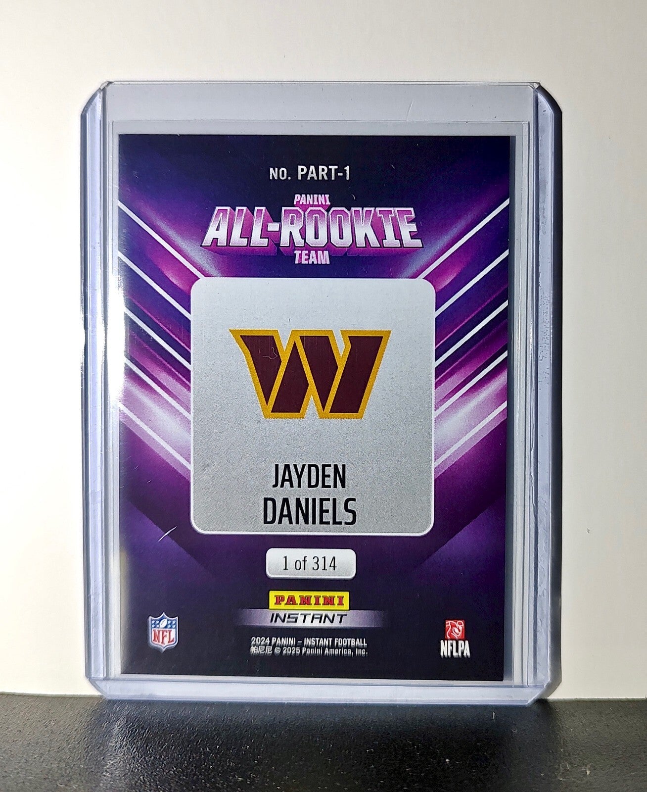 Jayden Daniels Rookie 2024 Panini NFL #1 All-Rookie Commanders​​ 1 of 314