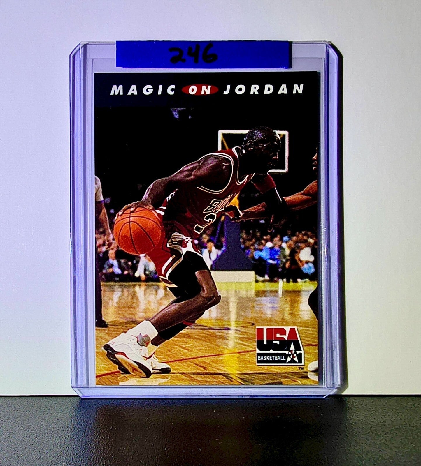 Michael Jordan Magic Johnson 1992-93 Skybox USA Basketball #105 Card Bulls