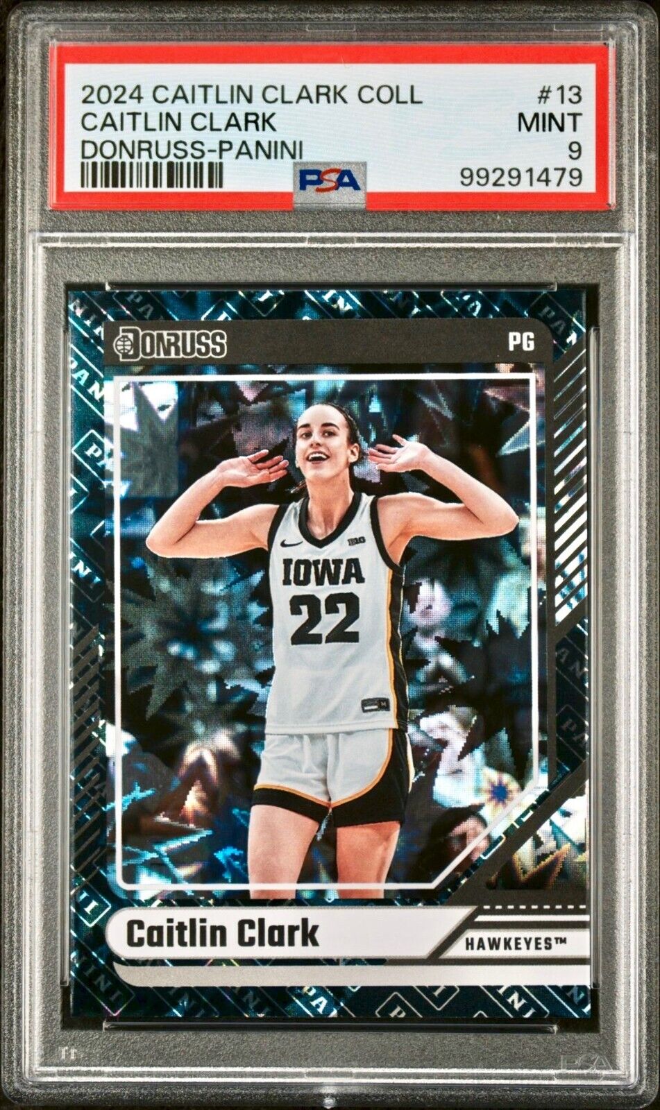 Caitlin Clark 2024 Panini Donruss #13 Basketball Card PSA 9 Mint