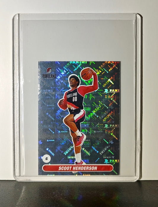 Scoot Henderson 2023-24 Panini NBA #440 Foil Sticker Portland Trail Blazers