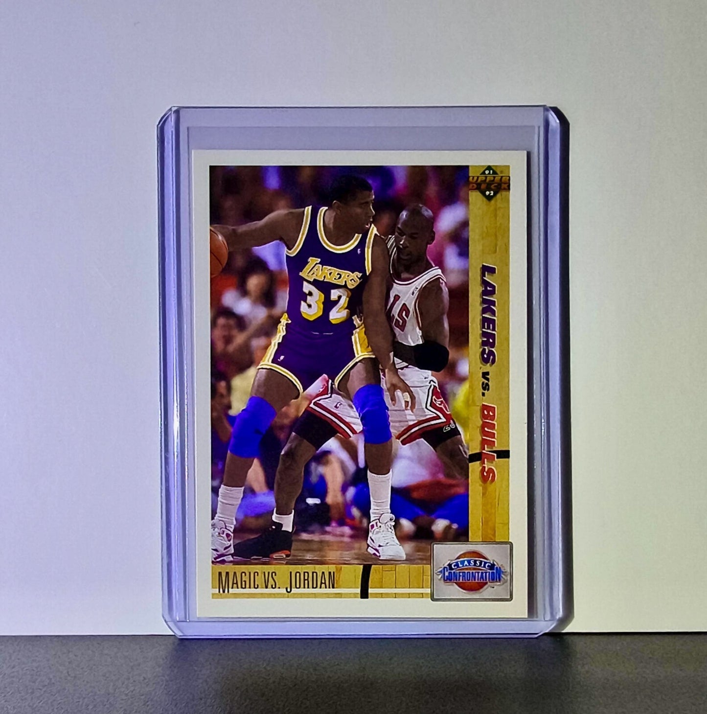 Magic Johnson Michael Jordan 1991-92 Upper Deck #34 Basketball Card Bulls