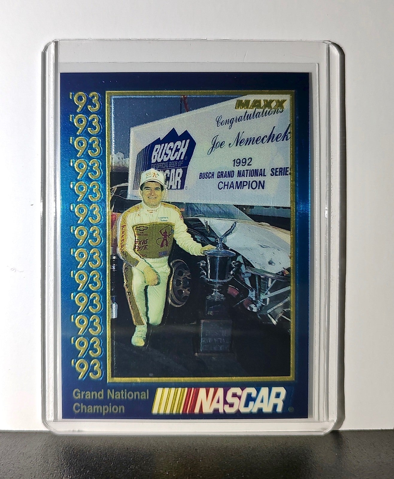 Grand National Champion 1993 Maxx Premier Plus Racing #176 NASCAR Card