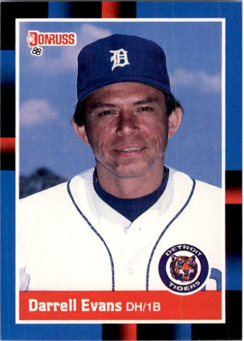 1988 Darrell Evans Donruss Baseball Card #250