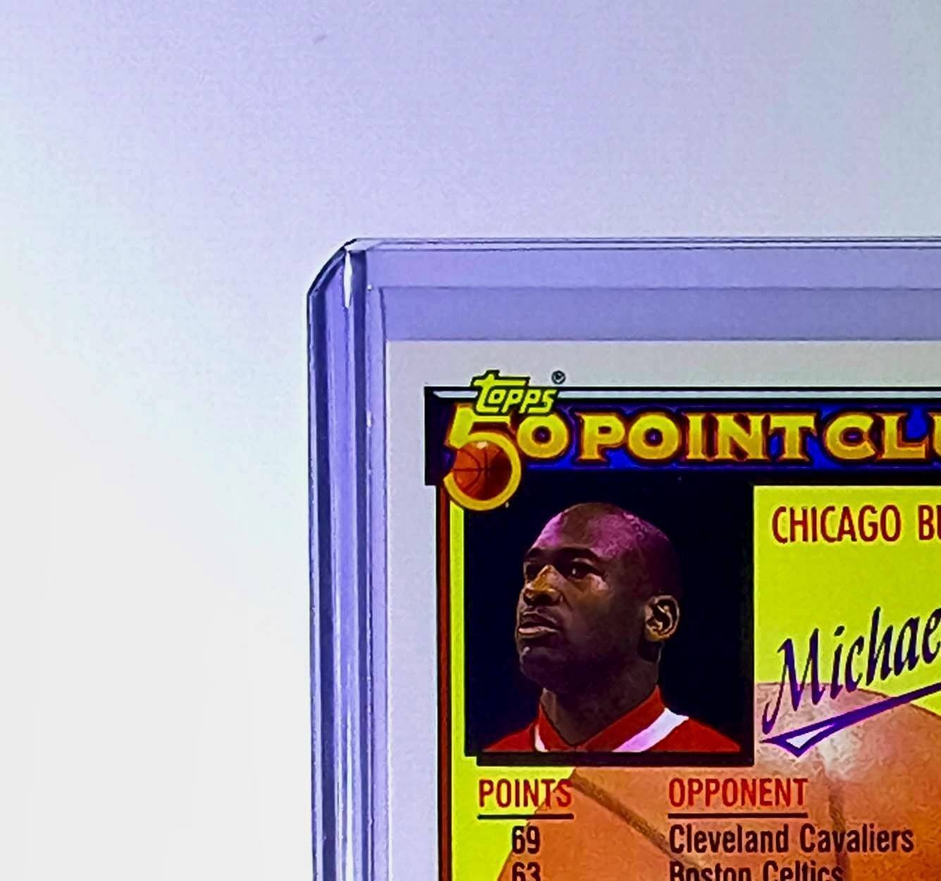 Michael Jordan 1992-93 Topps 50 Point Club #205 Basketball Card Chicago Bulls