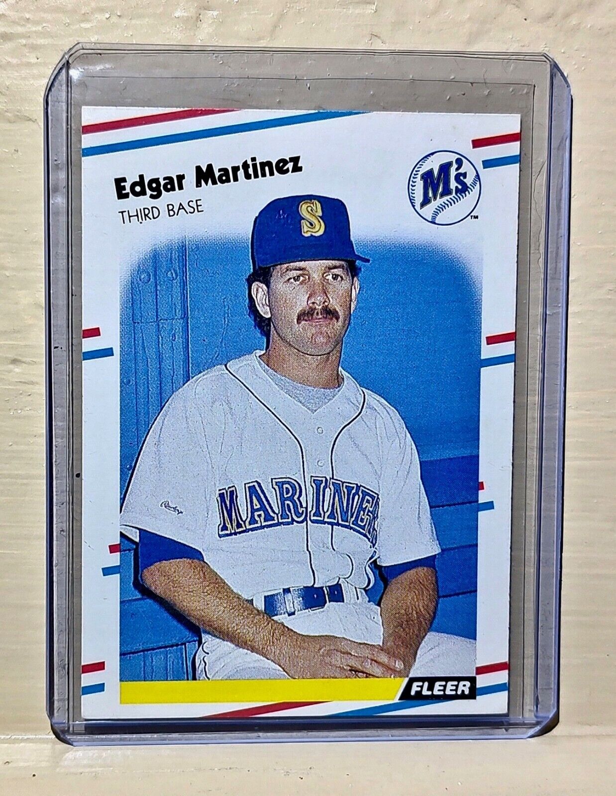 Edgar Martinez 1988 Fleer MLB #378 Baseball Card Seattle Mariners