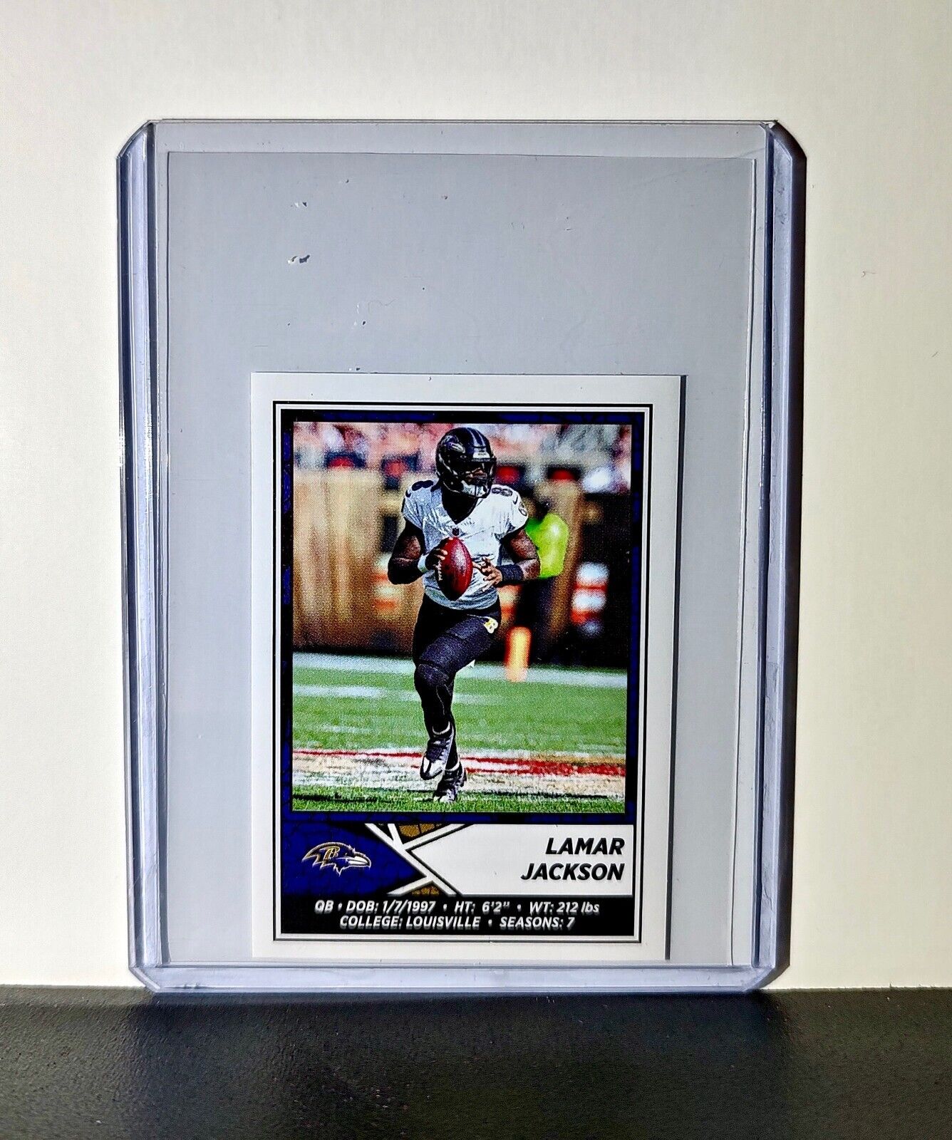 Lamar Jackson 2024 Panini NFL Sticker #107 Baltimore Ravens