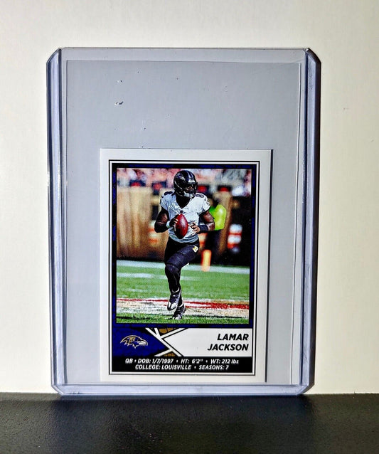 Lamar Jackson 2024 Panini NFL Sticker #107 Baltimore Ravens