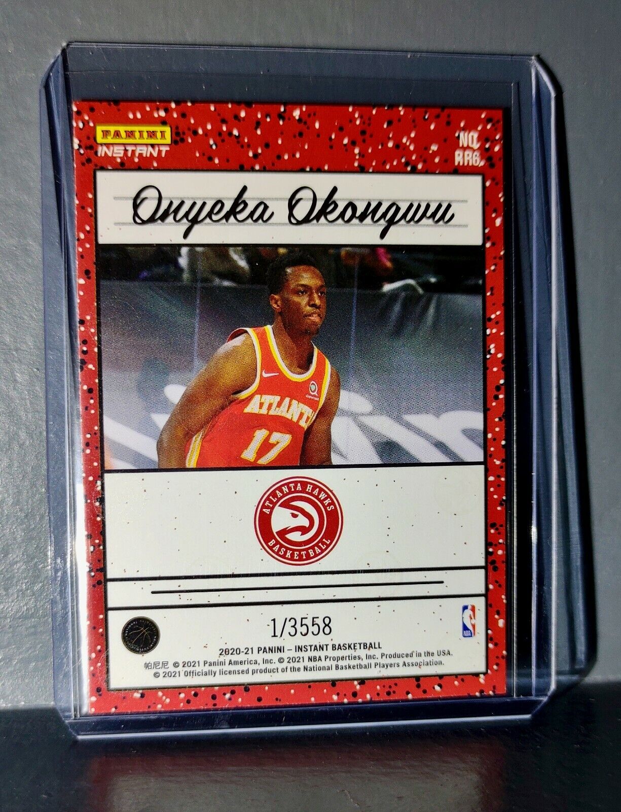 Onyeka Okongwu 2020-2021 Panini NBA Instant #6 Rated Rookie Retro Card 1/3558