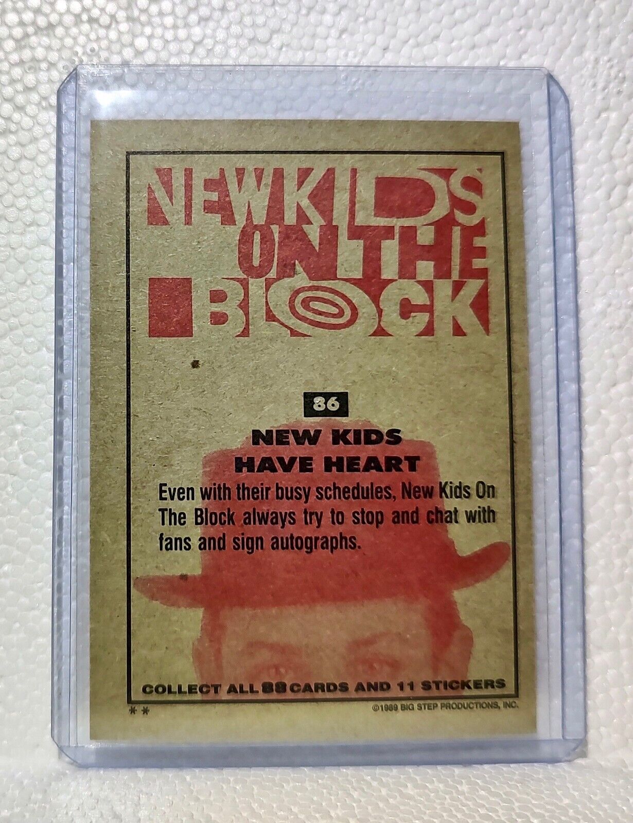 New Kids Have Heart 1989 New Kids on the Block #86 Trading Card