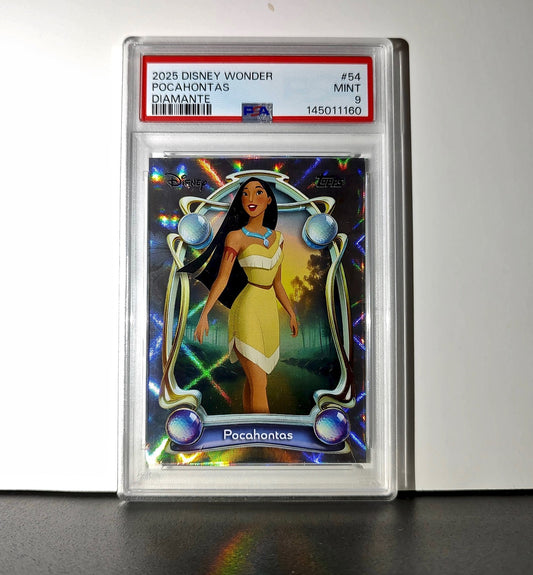 Pocahontas 2025 Topps Disney Wonder #54 Winter Variant Card Pocahontas PSA 9