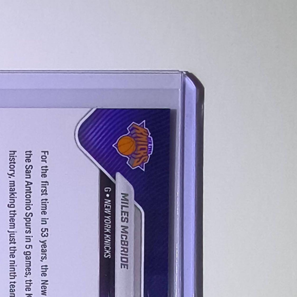 Miles McBride 2026 Topps Now NBA Champions #C7 Card New York Knicks