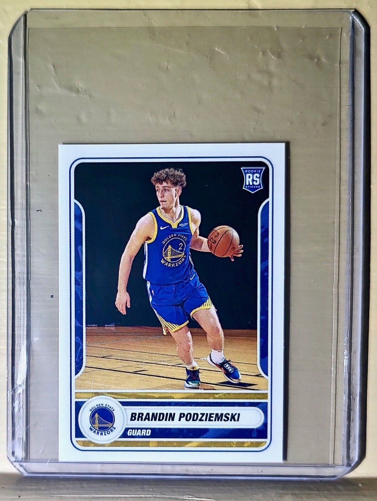 2023-24 Brandin Podziemski Panini NBA Basketball #96 Sticker Warriors