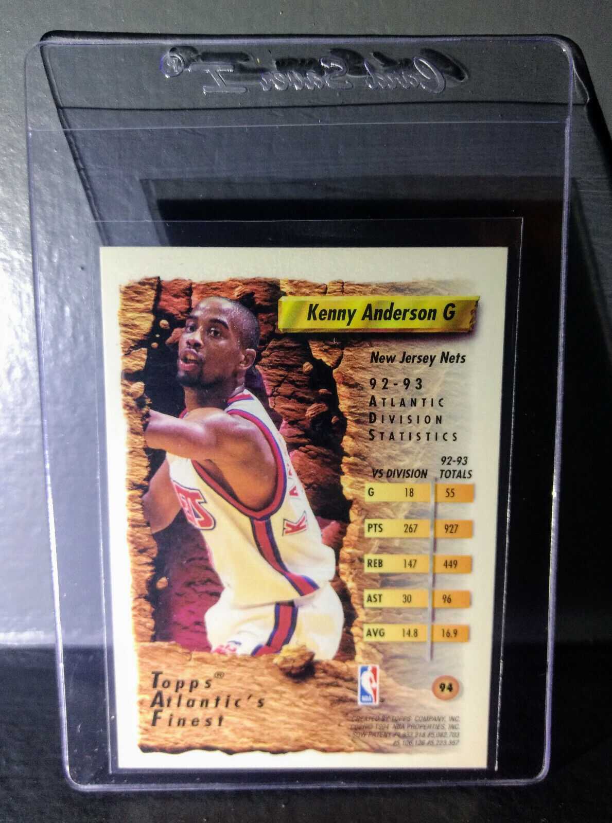 1993-94 Topps Finest Kenny Anderson #94 Atlantic's Finest Basketball Card