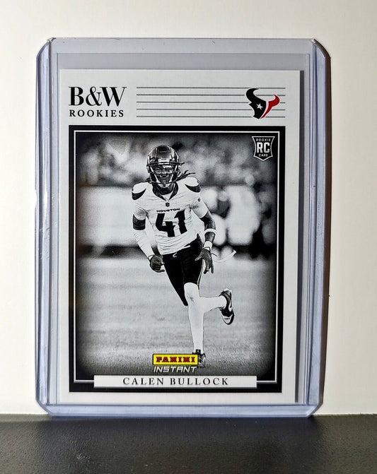 Calen Bullock 2024 Panini NFL #37 Black & White Rookies Card Texans 1 of 680