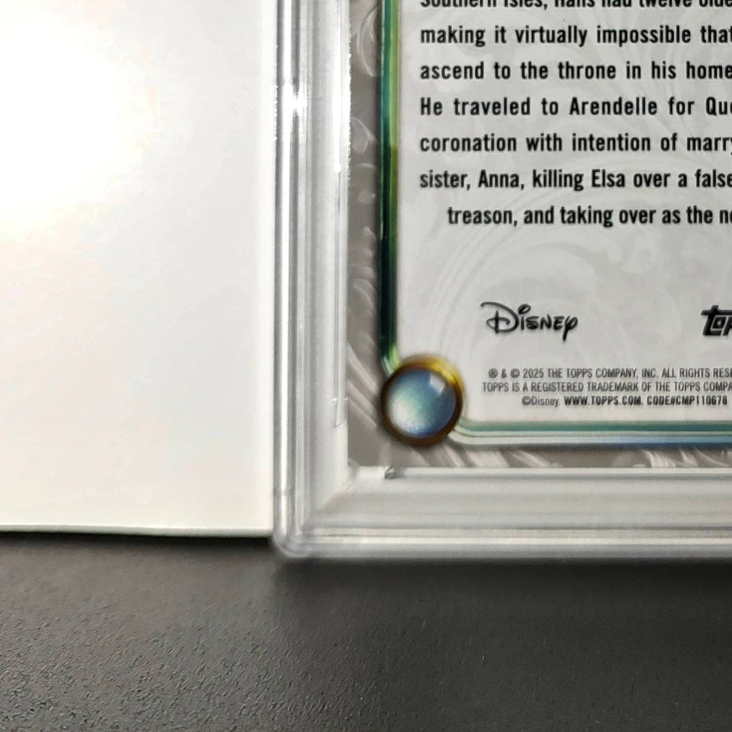 Hans 2025 Topps Disney Wonder #85 Winter Variant Card Frozen PSA 10