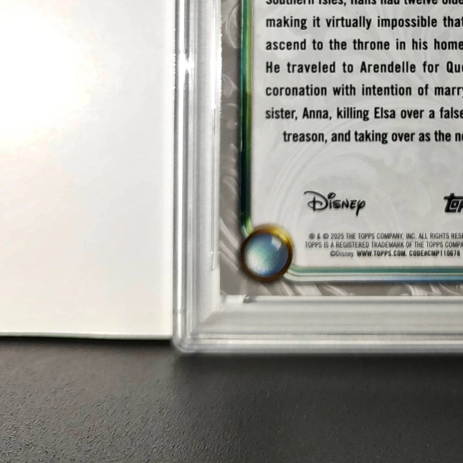 Hans 2025 Topps Disney Wonder #85 Winter Variant Card Frozen PSA 10