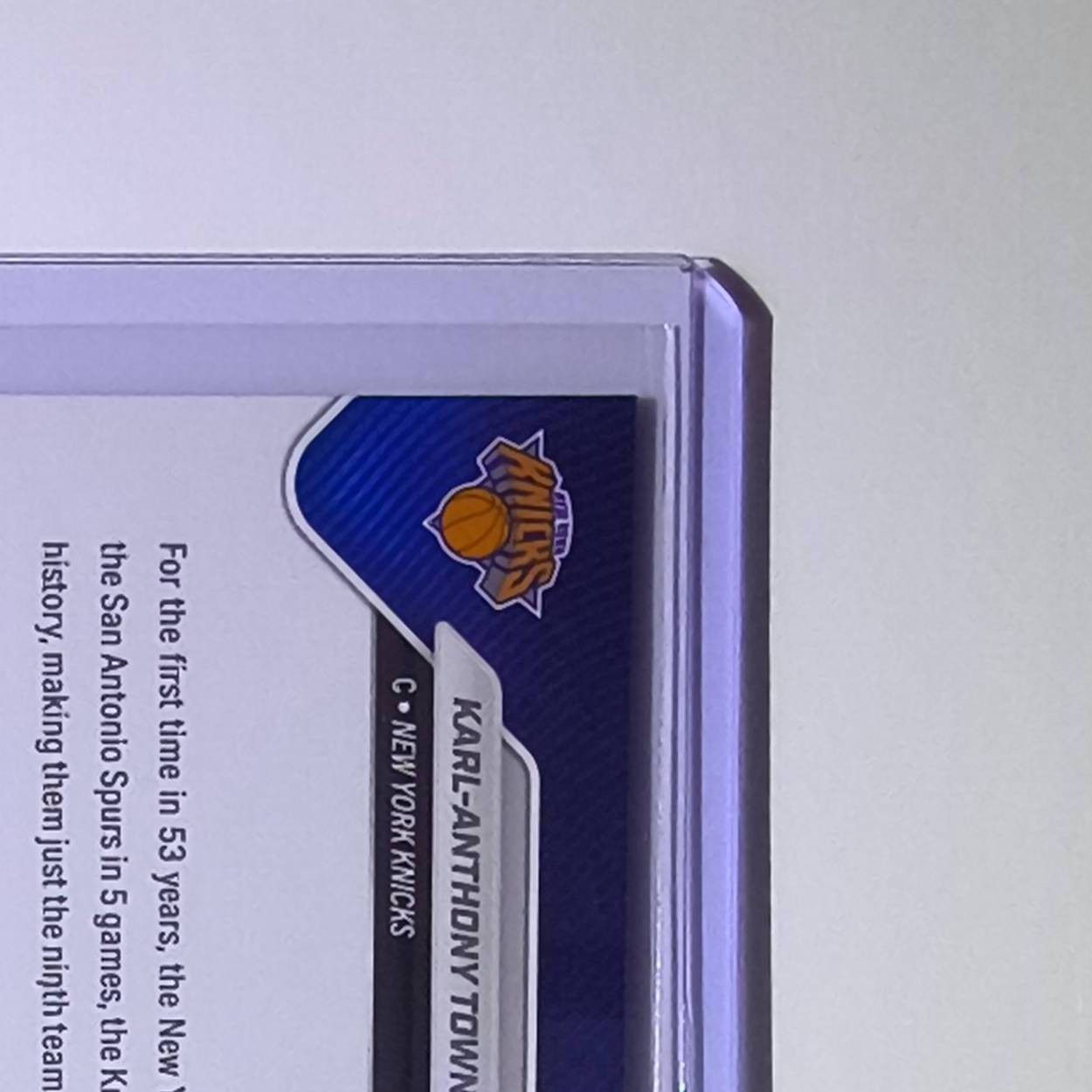 Karl-Anthony Towns 2026 Topps Now NBA Champions #C5-SP Card New York Knicks