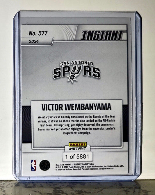 Victor Wembanyama 2023-24 Panini #577 NBA All-Rookie First Team Card 1 of 5881
