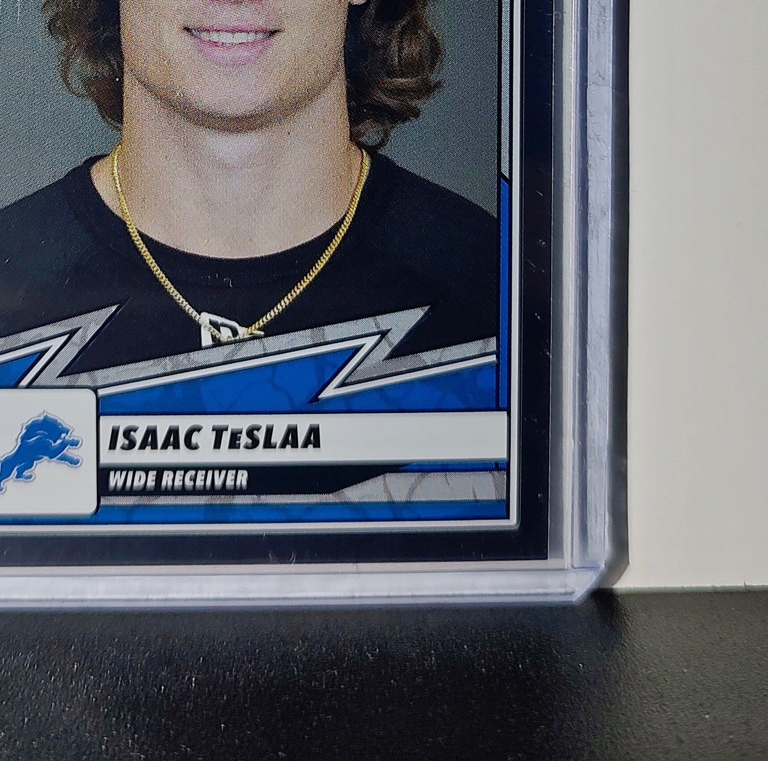 Isaac TeslAa Rookie 2025 Panini NFL #91 Foil Sticker Card Detroit Lions