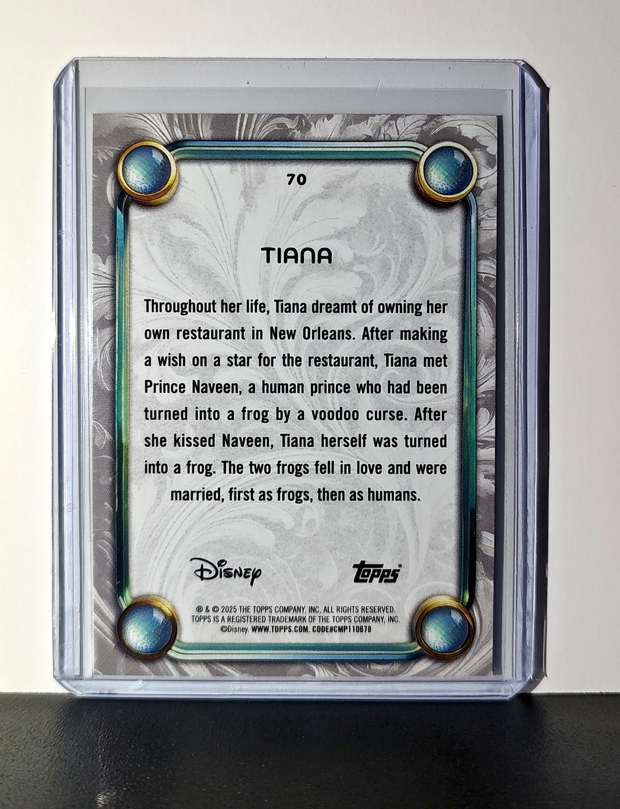 Tiana 2025 Topps Disney Wonder #70 Card The Princess and the Frog