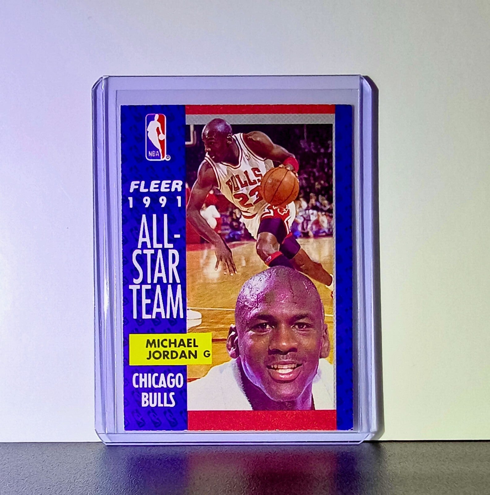 Michael Jordan 1991-92 Fleer All-Star Team #211 Basketball Card Chicago Bulls