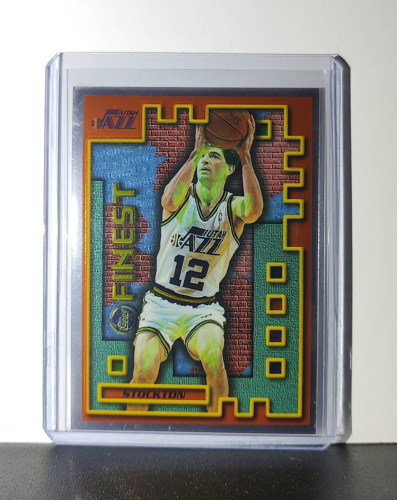 John Stockton 1995-96 Topps Finest NBA #M29 Mysterly Jazz