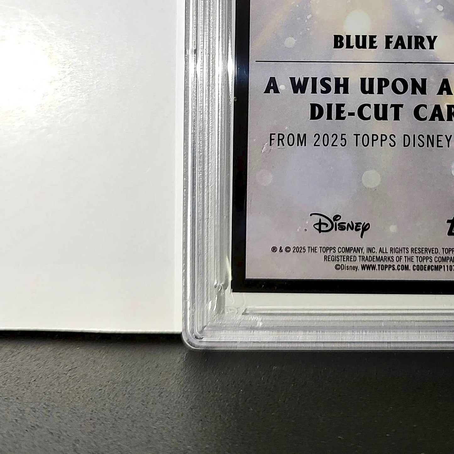 Blue Fairy 2025 Topps Chrome Disney #W-3 Wish Upon A Star Die Cut PSA 10