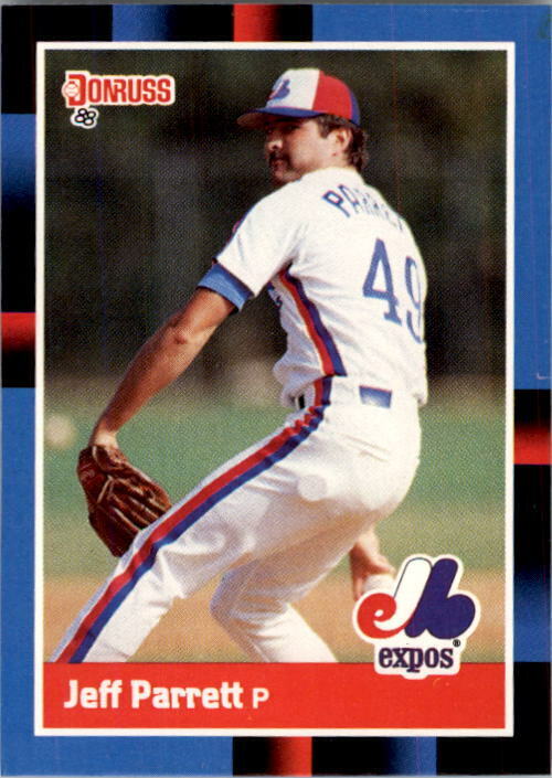 1988 Jeff Parrett Donruss Baseball Card #406