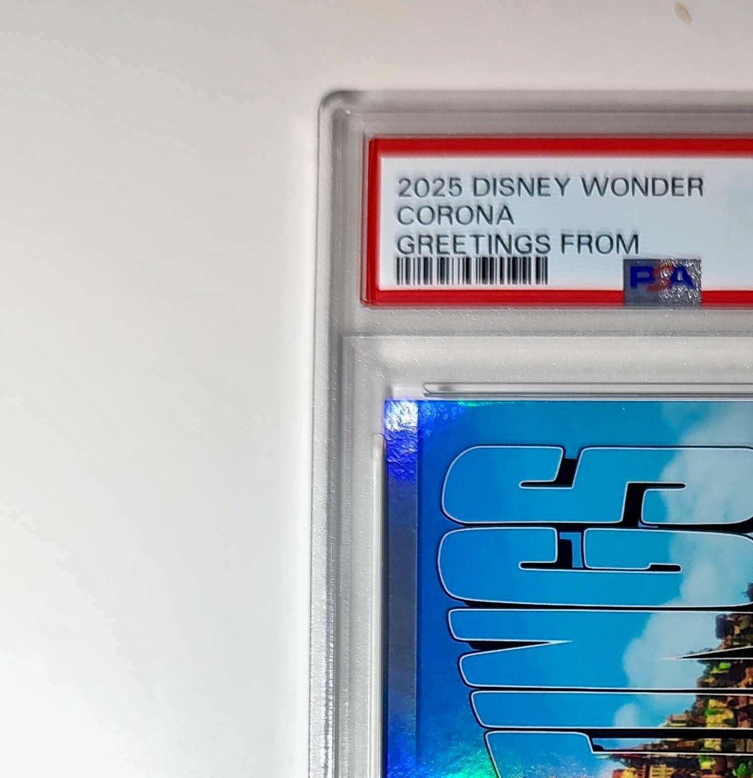 Corona 2025 Topps Disney Wonder #GF-6 Greetings From Card Tangled PSA 9