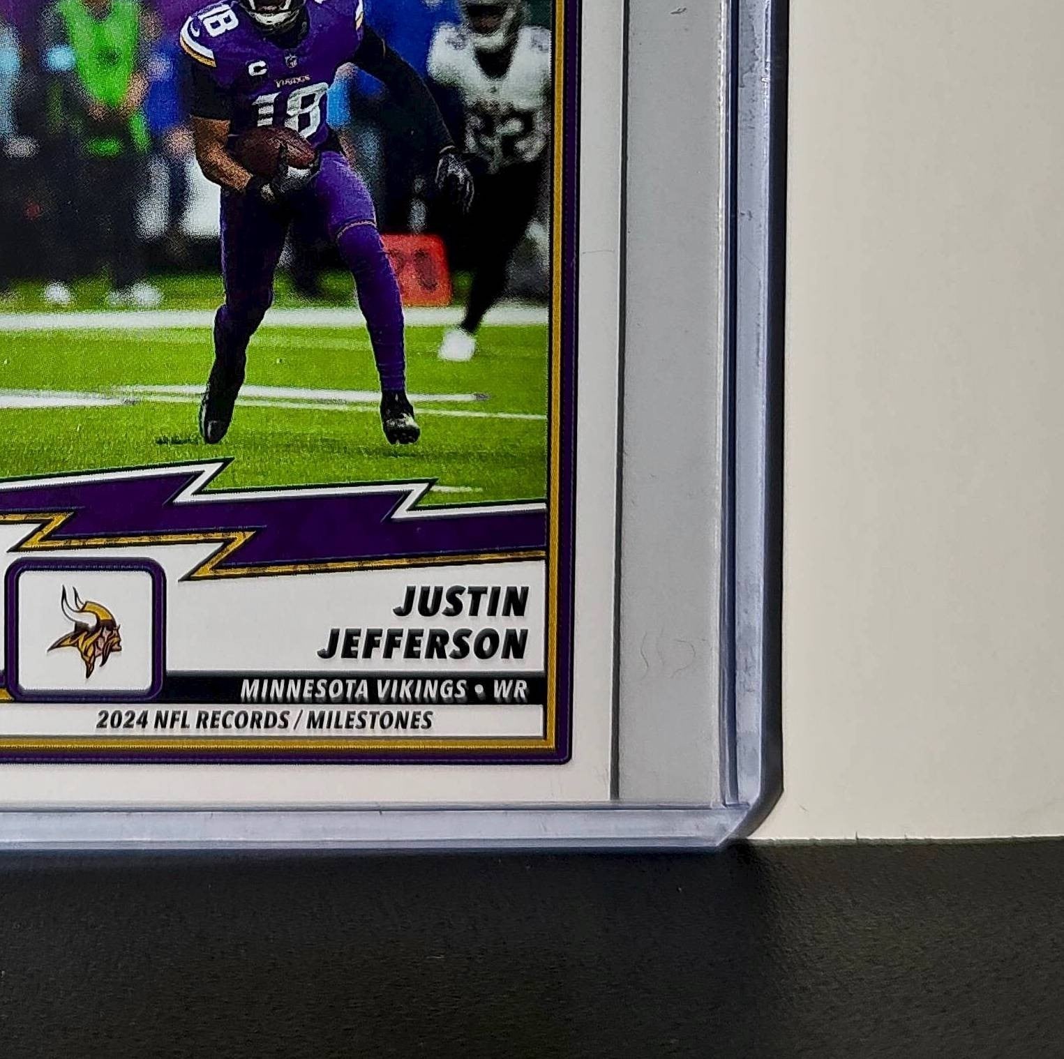 Justin Jefferson 2025 Panini NFL #25 Record/Milestone Sticker