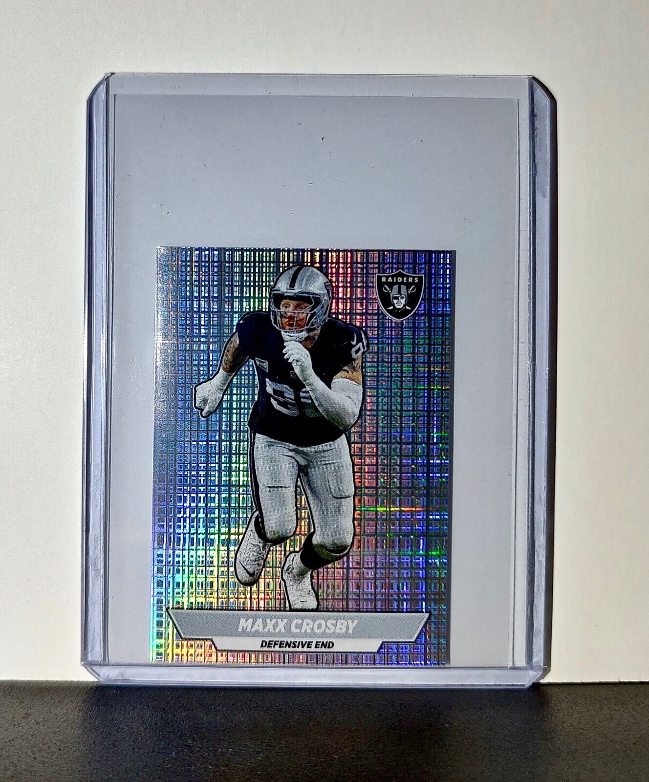 Maxx Crosby 2024 Panini NFL Sticker #276 Foil Las Vegas Raiders
