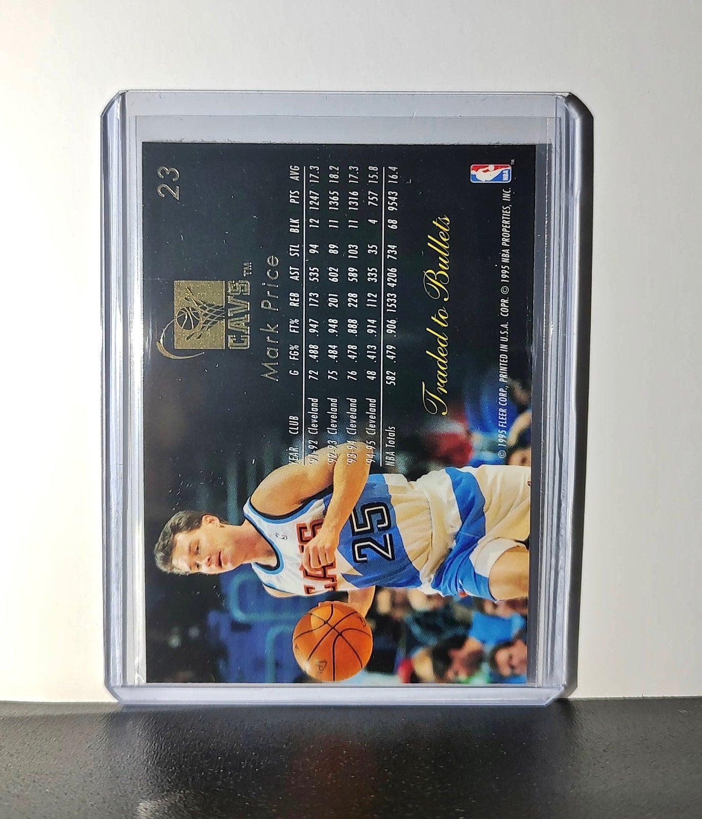 Mark Price 1995-96 Flair NBA #23 Card Washington Bullets