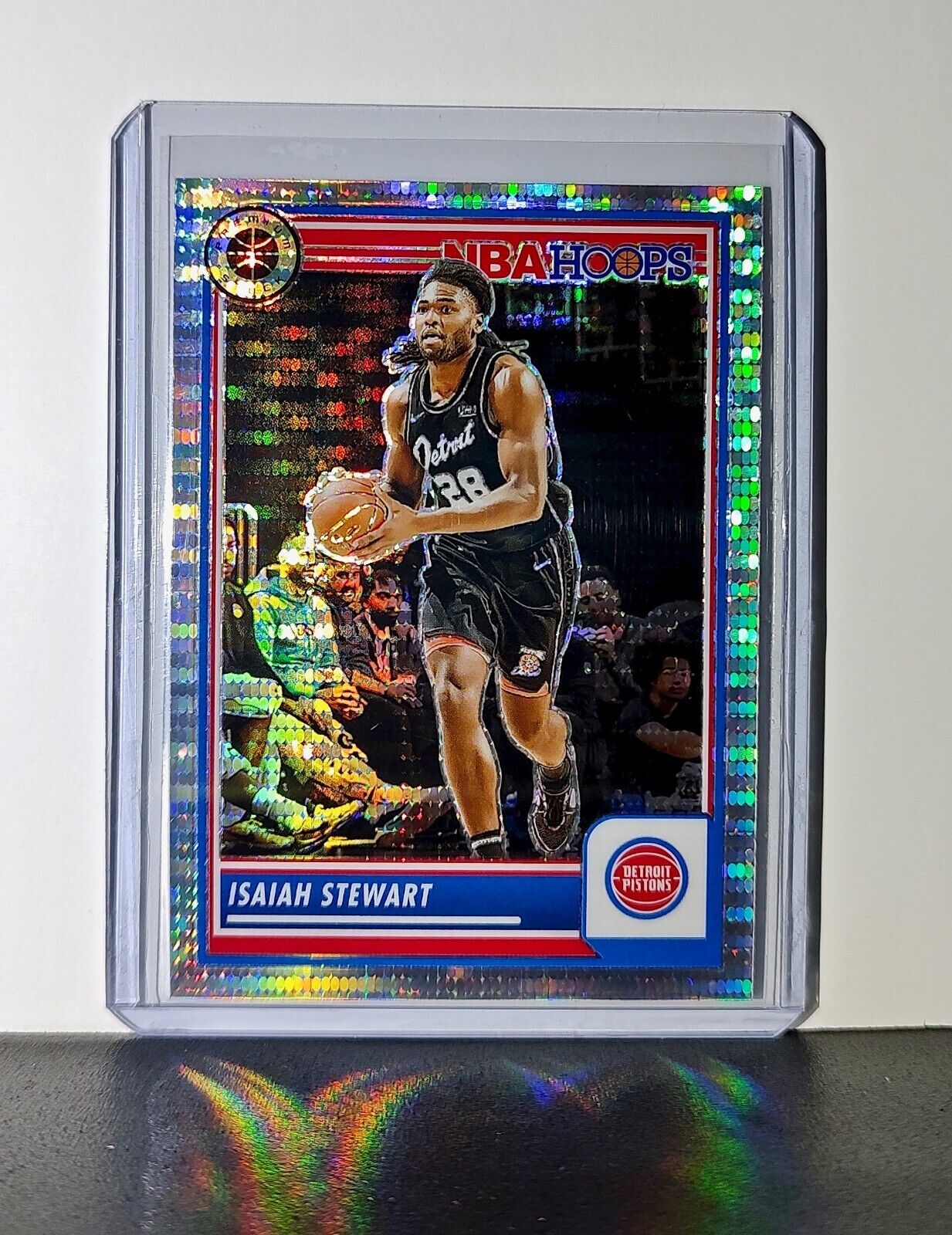 Isaiah Stewart 2023-24 Panini Premium NBA Hoops #161 Pulsar Prizm Pistons