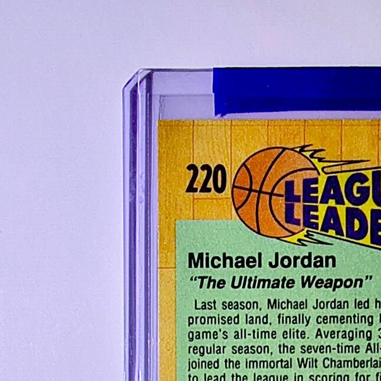 Michael Jordan 1991-92 Fleer League Leaders #220 Basketball Card Chicago Bulls