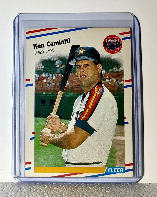 Ken Caminiti 1988 Fleer MLB #441 Baseball Card Houston Astros