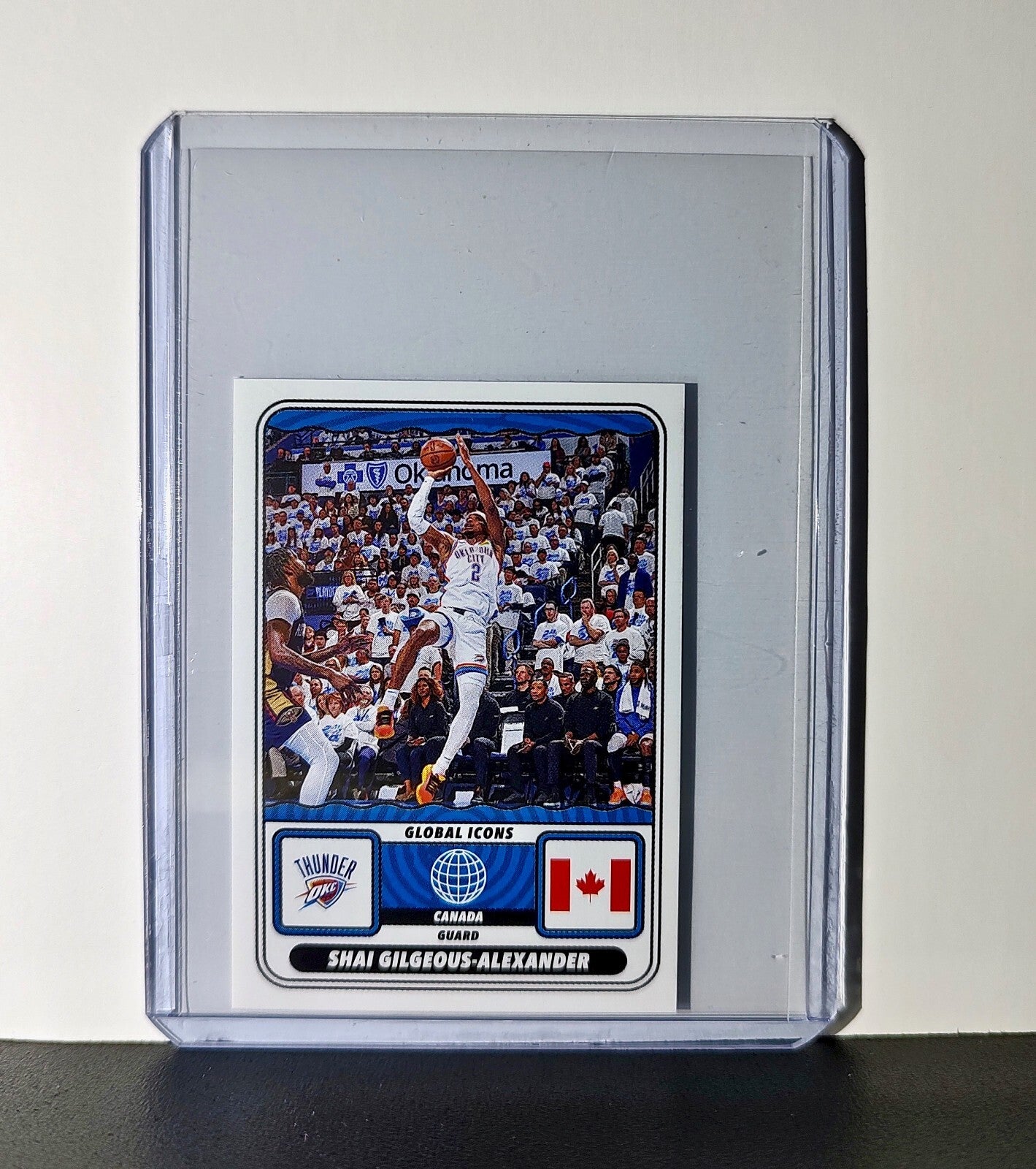 Shai Gilgeous-Alexander Global Icons 2024-25 Panini NBA #56 Sticker Card Thunder