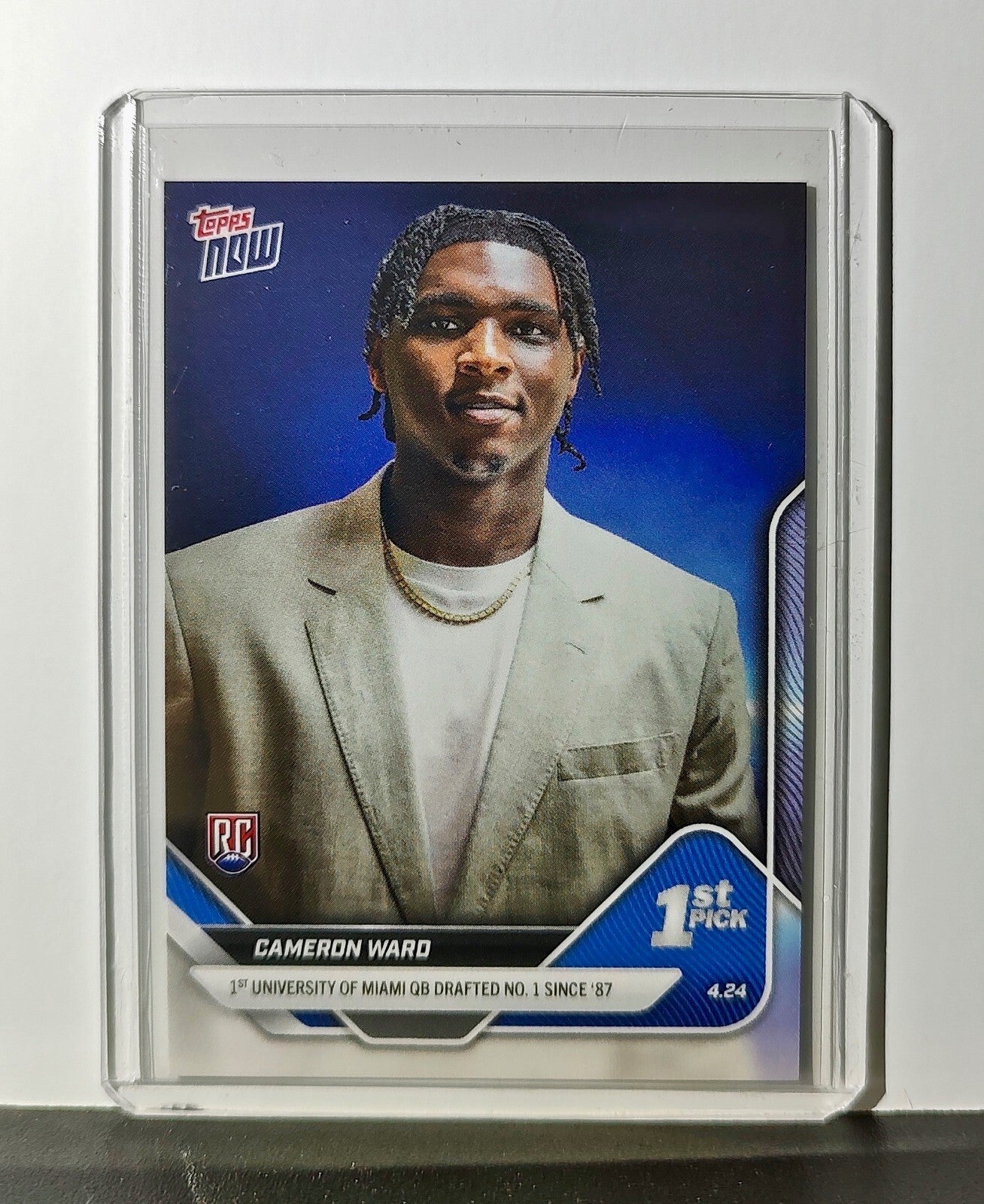 Cam Ward Rookie 2025 NFL Draft #D-1 Topps Football Card Tennessee Titans