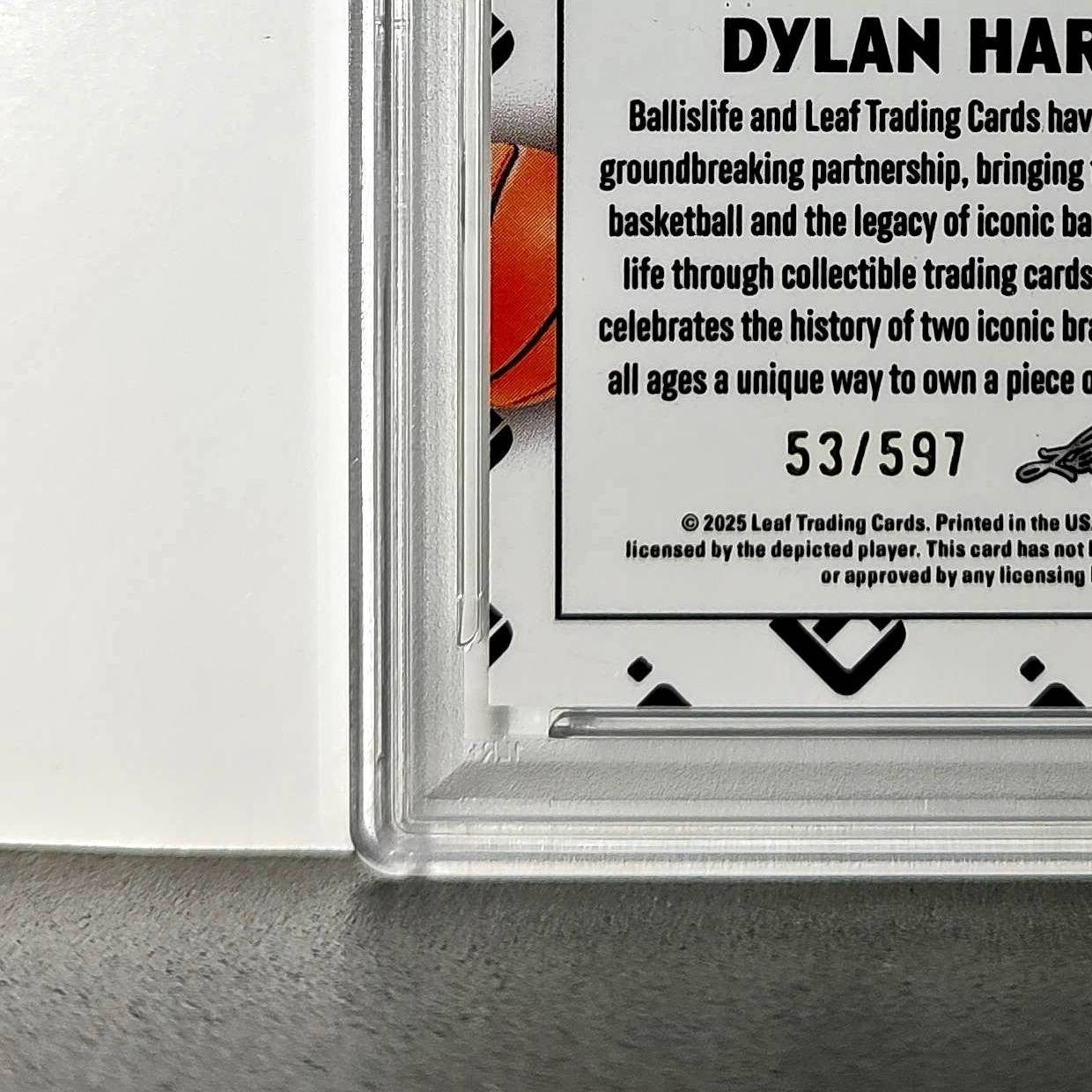 Dylan Harper 2025 Leaf Metal #BILA-DH1 Refractor PSA 8 Auto 10