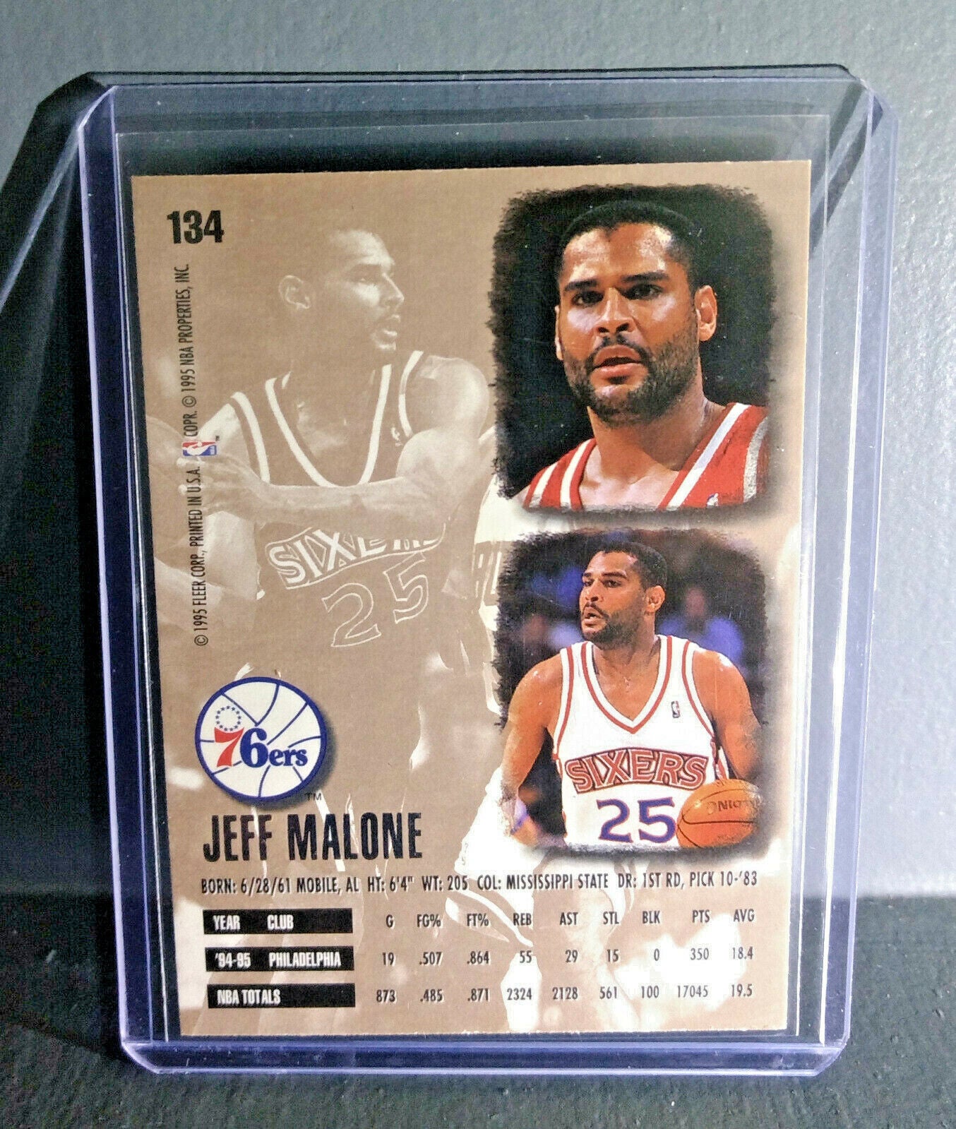 1995-96 Jeff Malone Fleer Ultra #134 Basketball Card