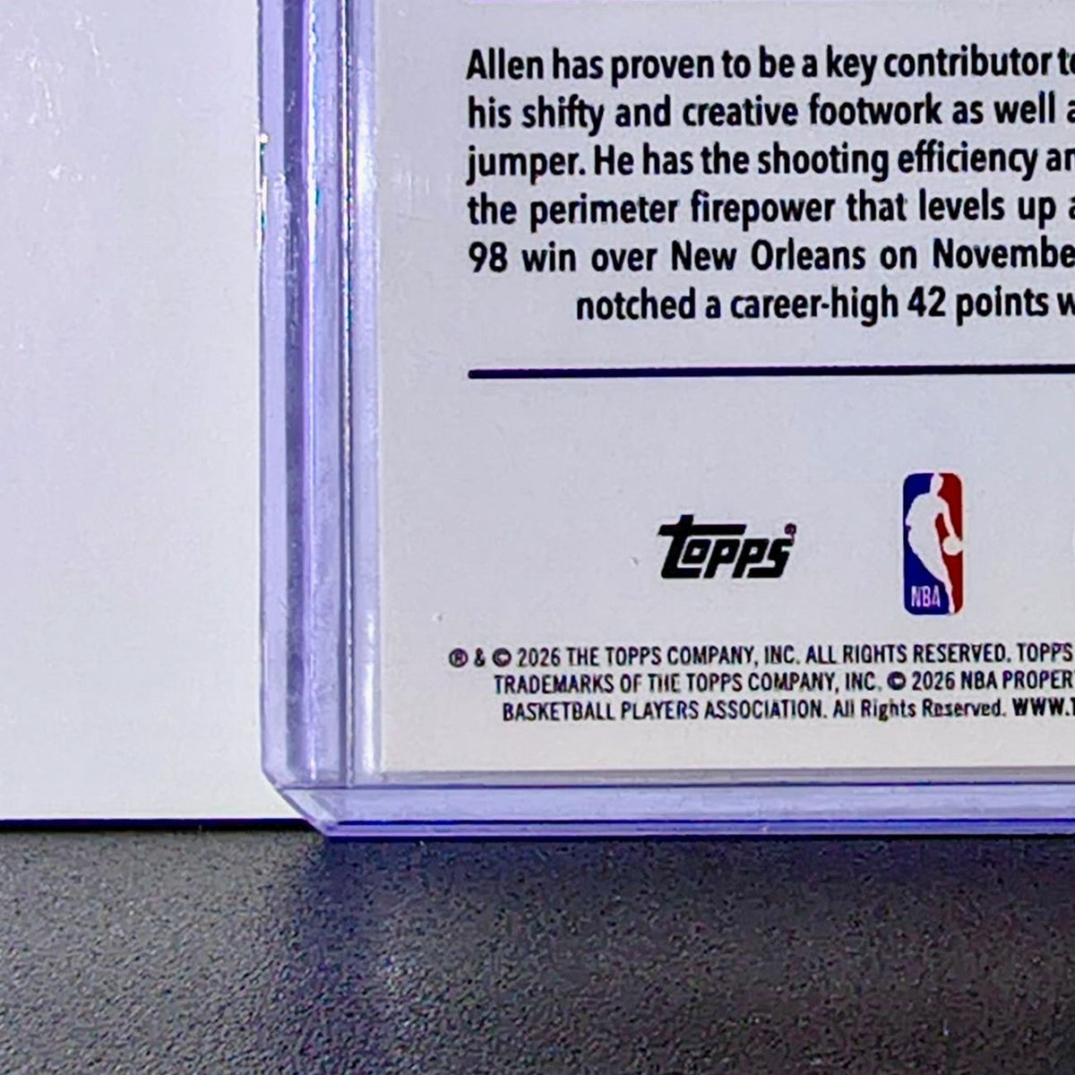 Grayson Allen 2025-26 NBA Topps Chrome Update Refractor #95 Card Phoenix Suns