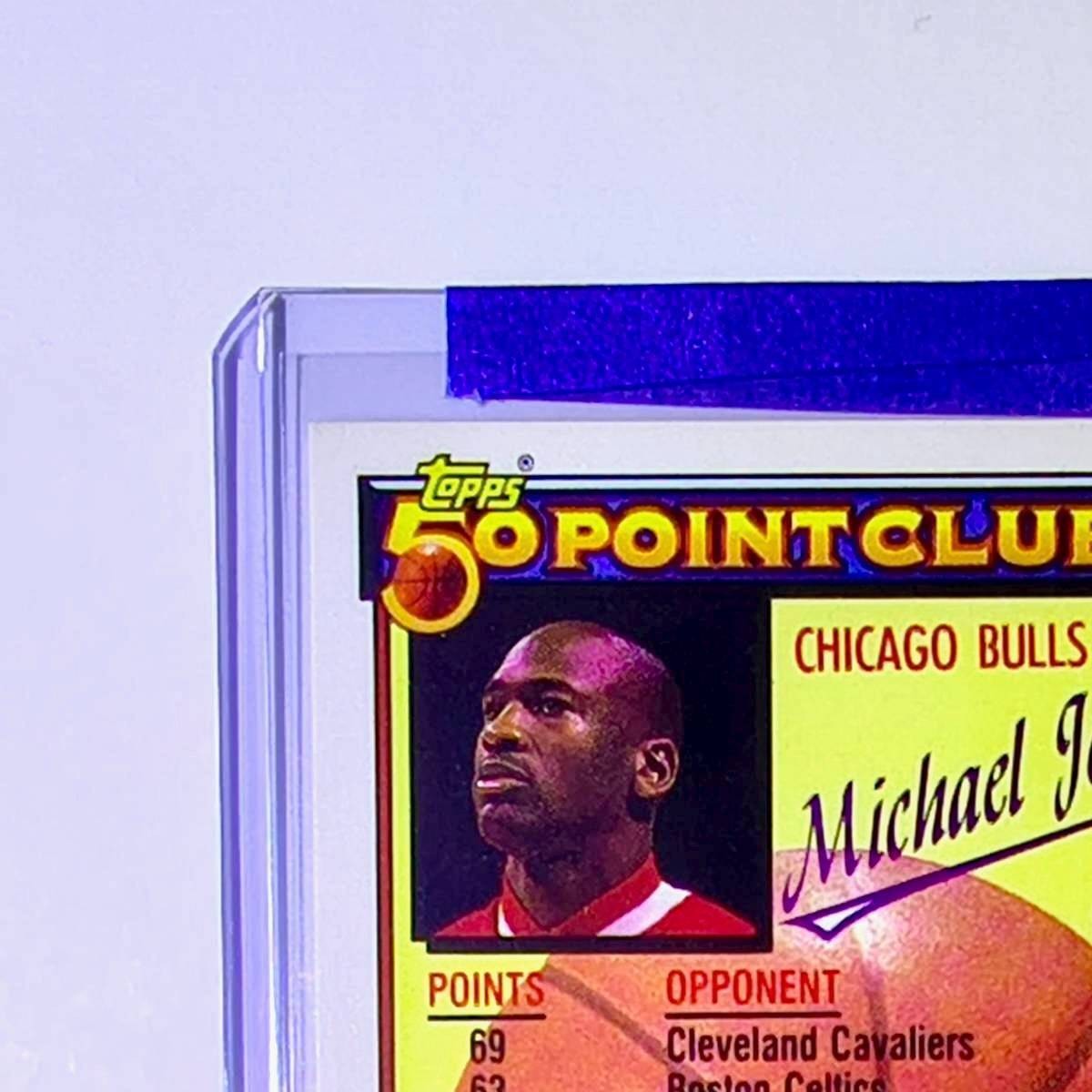 Michael Jordan 1992-93 Topps 50 Point Club #205 Basketball Card Chicago Bulls