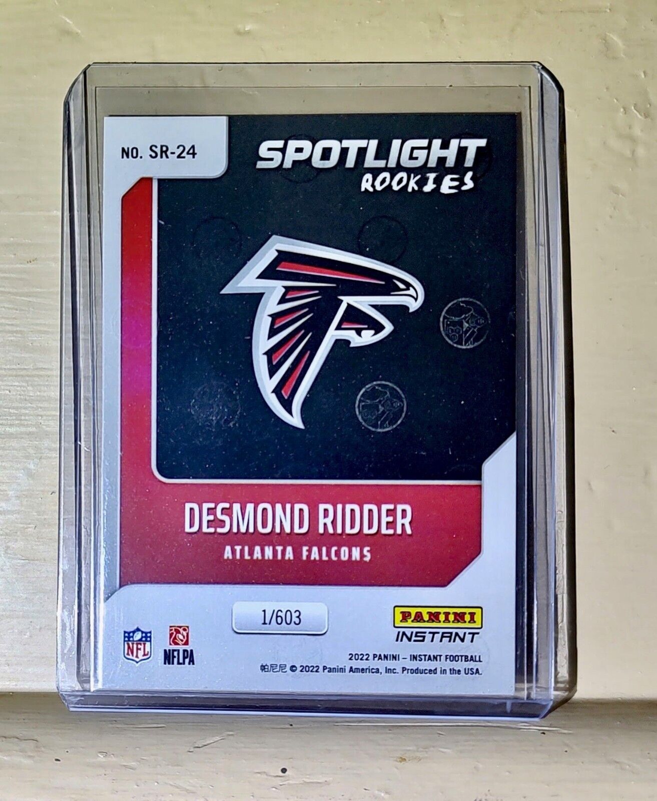 Desmond Ridder 2022 NFL Panini #24 Spotlight Rookie Football Card 1/603