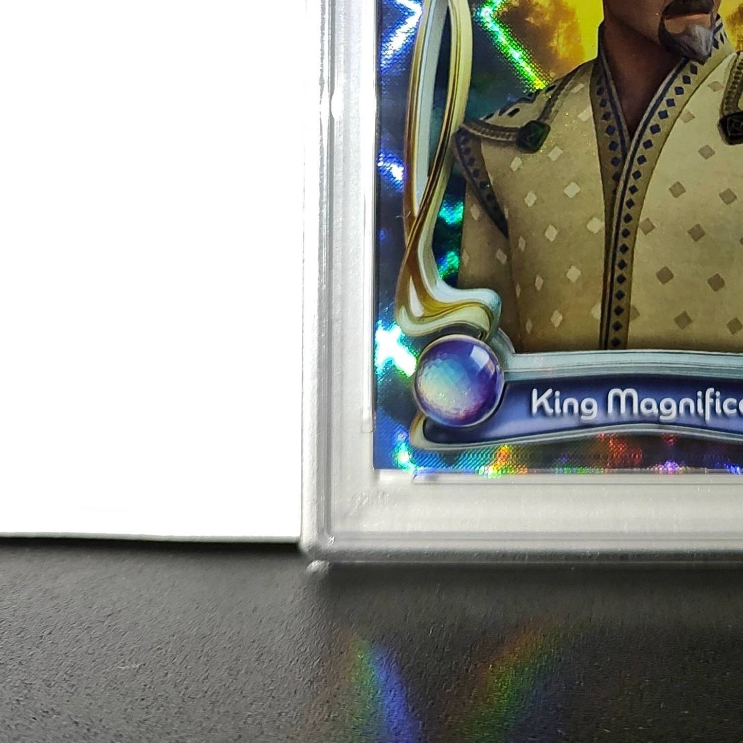 King Magnifico 2025 Topps Disney Wonder #100 Winter Variant Card Wish PSA 9