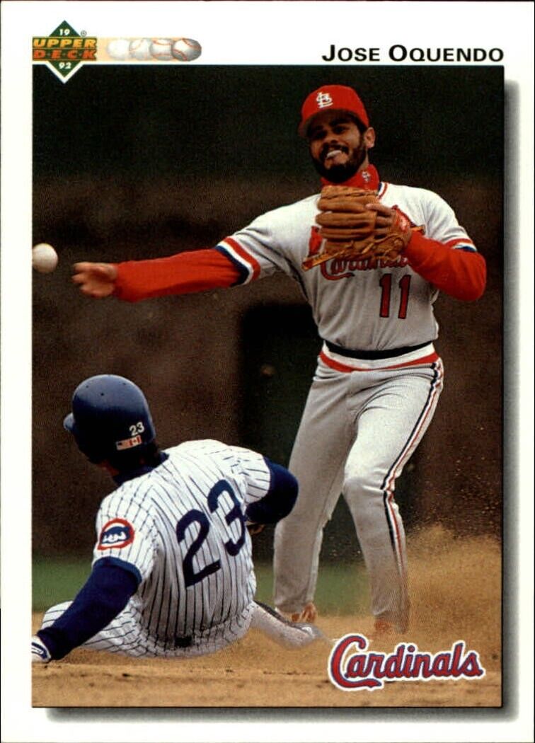 Jose Oquendo 1992 Upper Deck MLB #283 Baseball Card St. Louis Cardinals