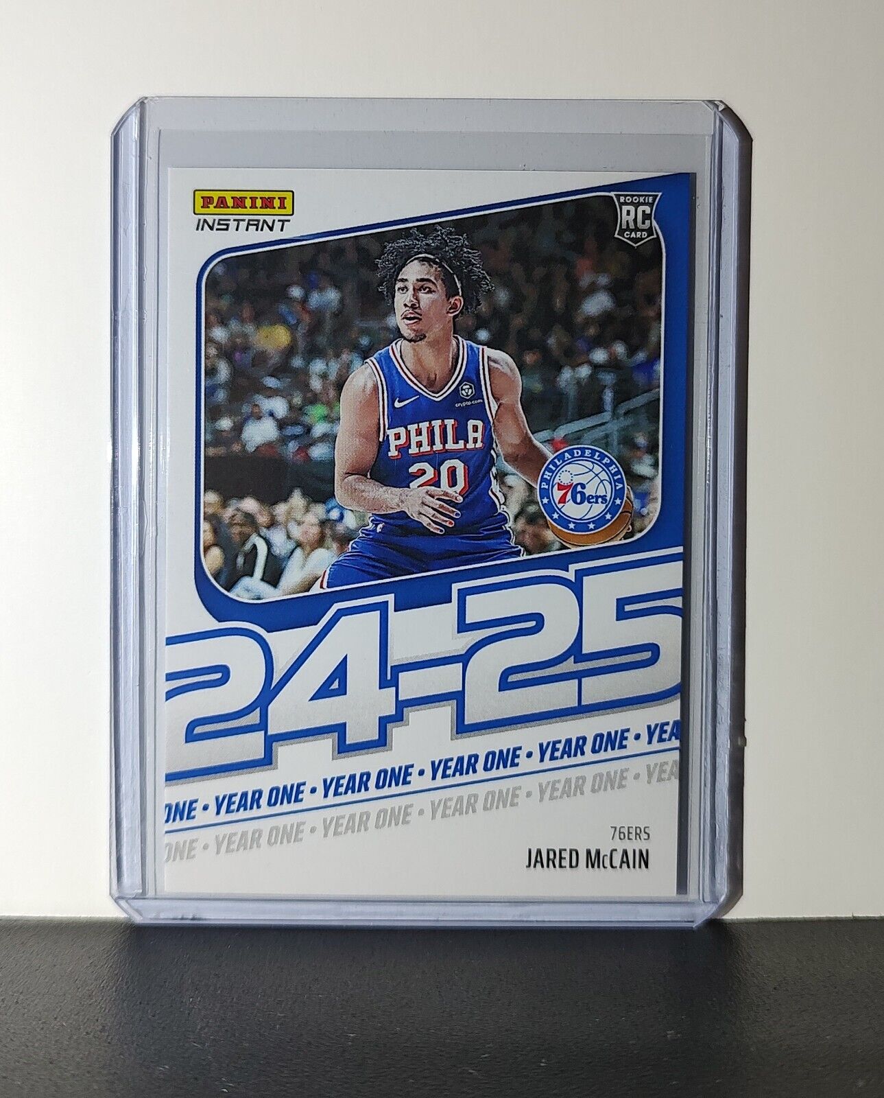 Jared McCain Rookie Card 2024-25 Panini Year One #14 Basketball 76ers 1/613