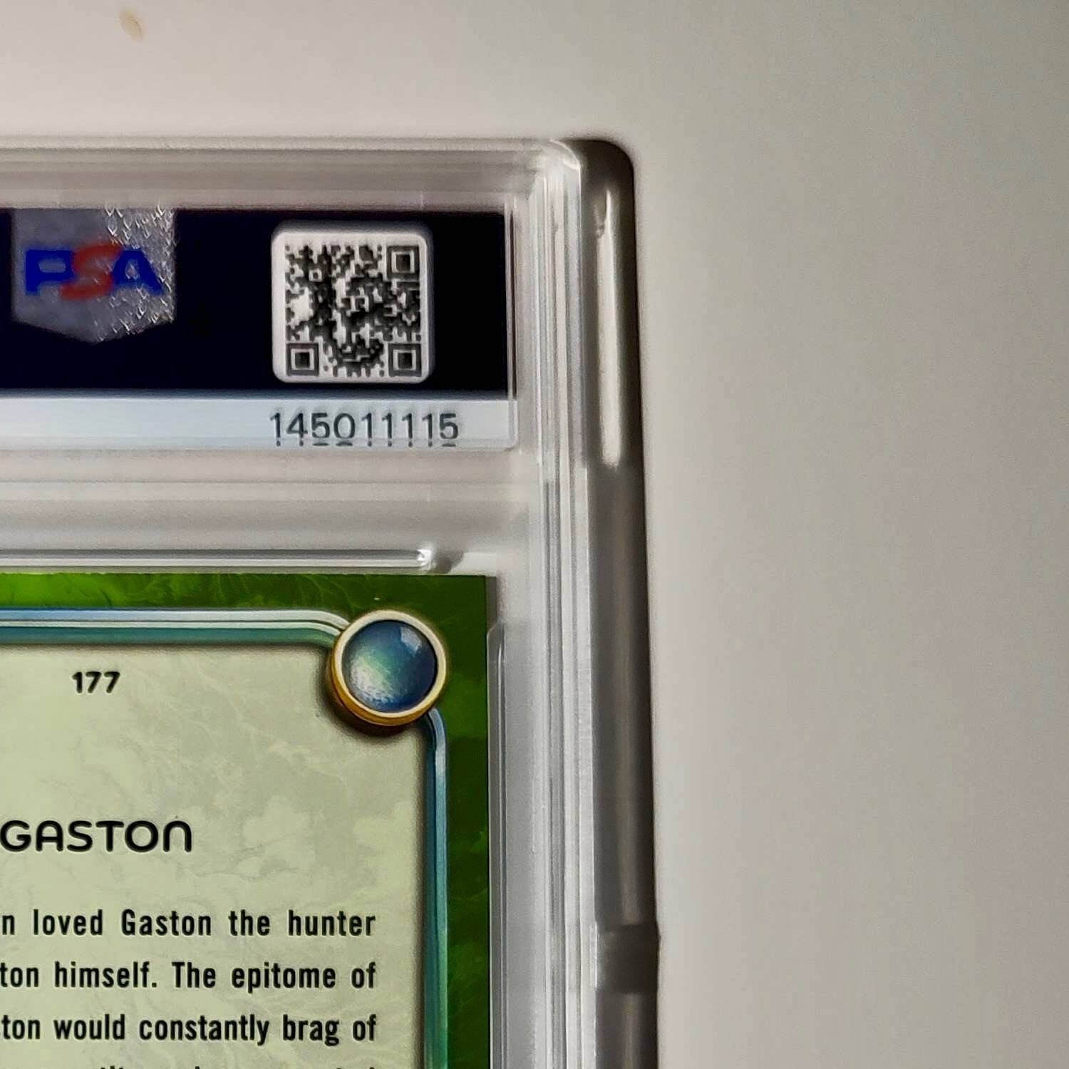 Gaston 2025 Topps Disney Wonder #177 Card Beauty and the Beast PSA 9 MT