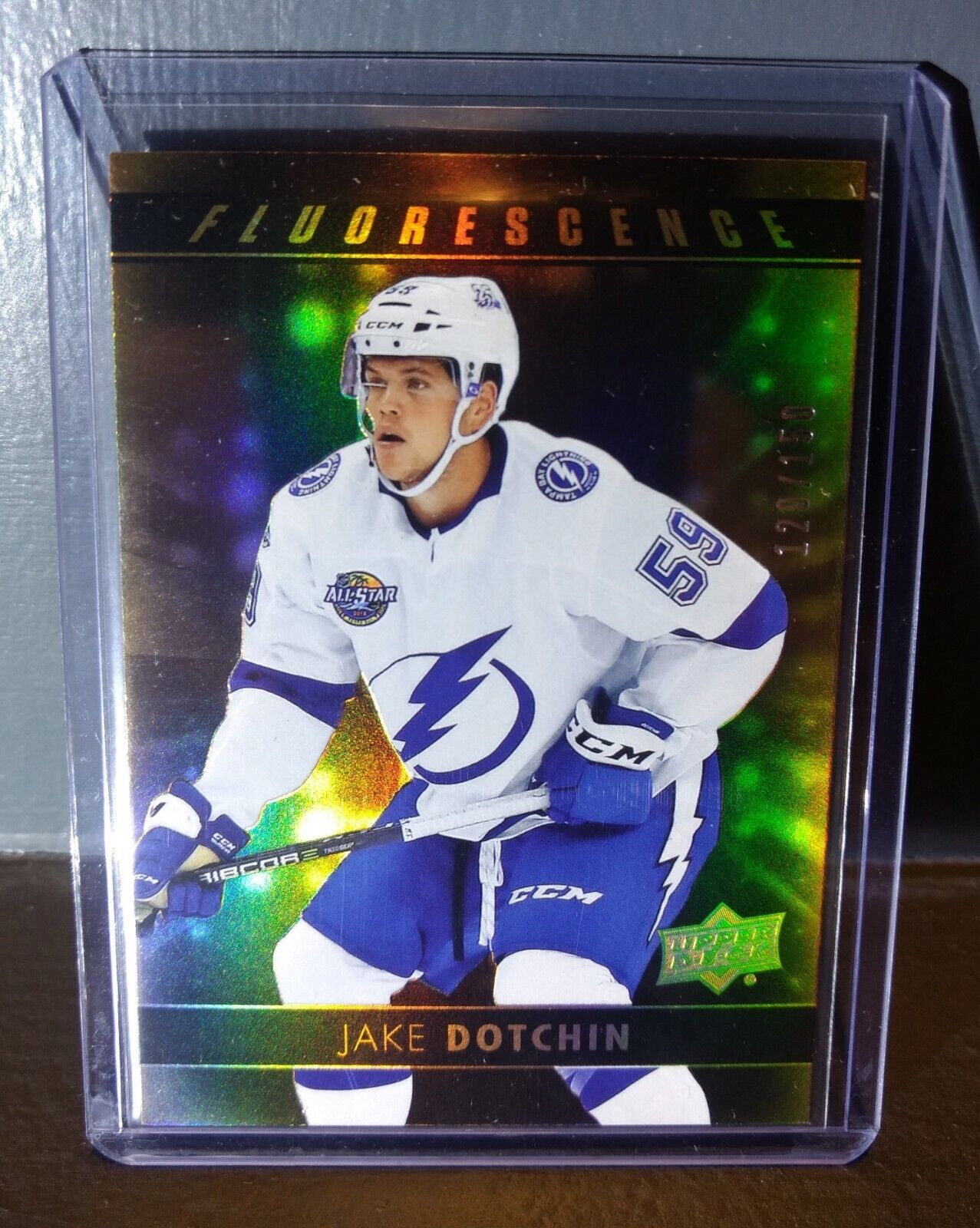 2017 Jake Dotchin Upper Deck Fluorescence #F-12 Hockey Card #/150